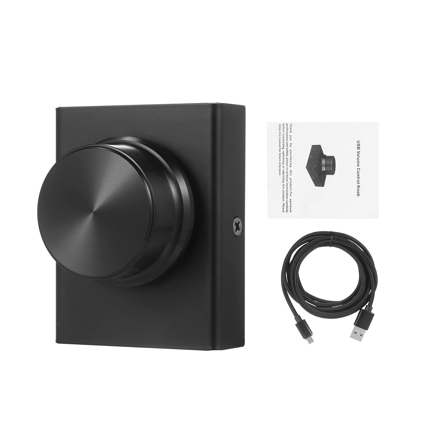 Control de volumen USB Jeffergarden con botón de muteo de metal y cable de dos metros para PC 8