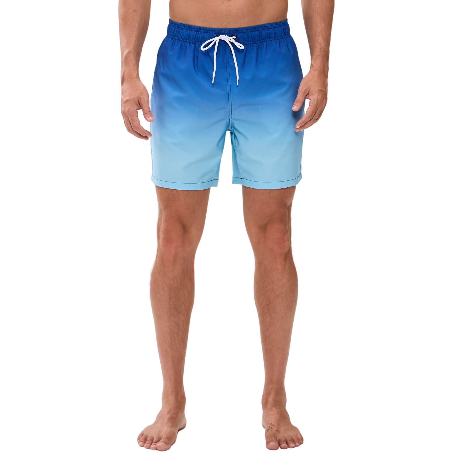 EDOTON Costumi da Bagno Uomo, Leggeri ad Asciugatura Rapida Costume Piscina Uomo Lungo Impermeabili Costume Uomo Mare con Cintura Regolabile e Tasche/Nuoto/Surf/Casual