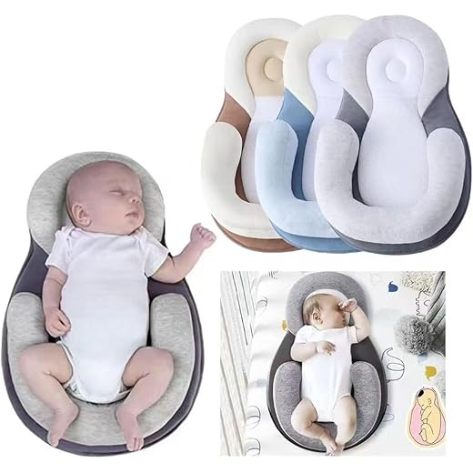 New Baby Picnic mat, nap Pillow, Adjustable Memory Sponge for Newborns Aged 0-5 Months, Portable Suitable for Travel, Super Soft, Breathable, and Comfortable to Play with