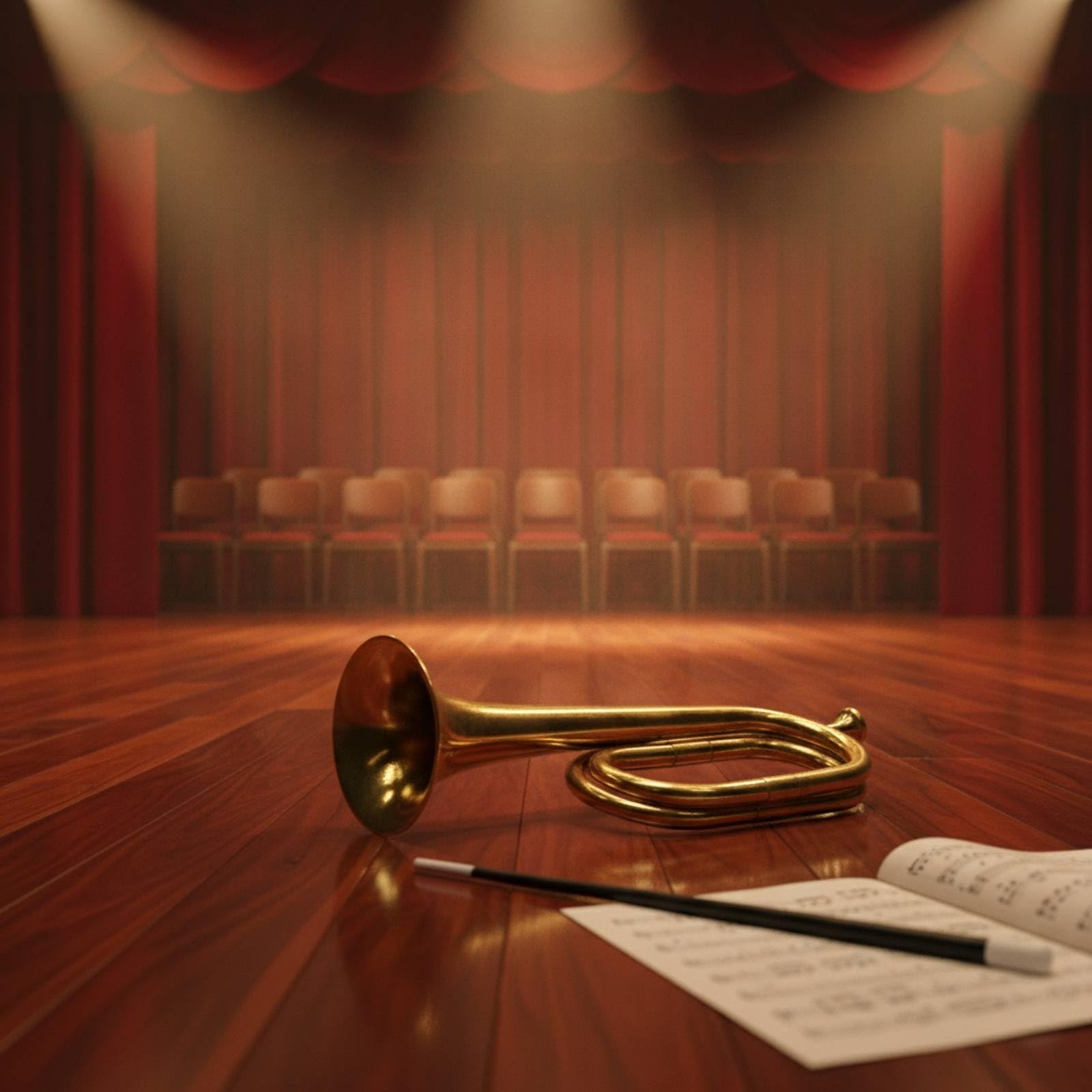 Tromba da Sfilata Leggero Strumento a Fiato in Ottone Chiaro Strumento a Fiato in Ottone con Bocchino per Bande Musicali, Musicisti, Oro