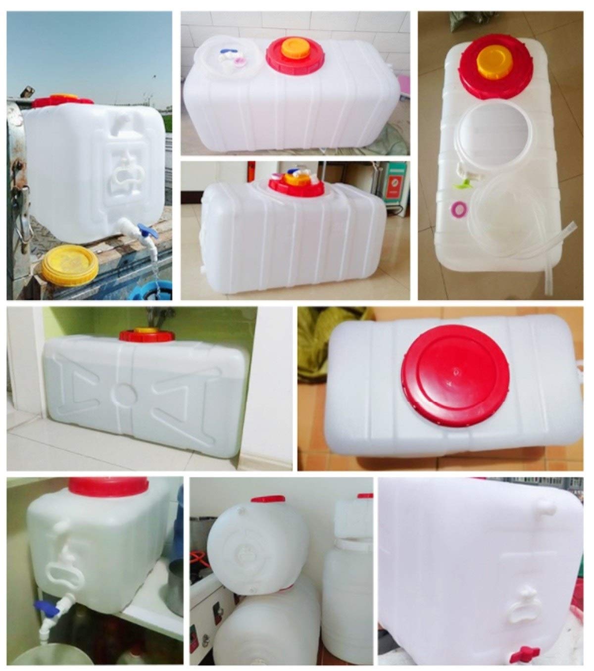 Secchio di stoccaggio dell'Acqua Portatile, Tanica Deposito d'Acqua Contenitore Acqua con Rubinetto Viaggi All'aperto Secchio d'Acqua Trasportatore d'Acqua Serbatoio di Acqua Portatile（25L）