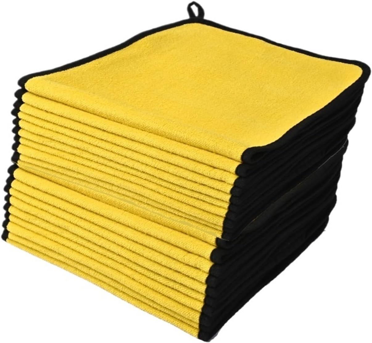 Microfiber Towel Car Microfiber Cloth Wash Towel Microfiber Cleaning Cloth Car Wash Drying Towel Detailing(T054-20pcs-yellow)