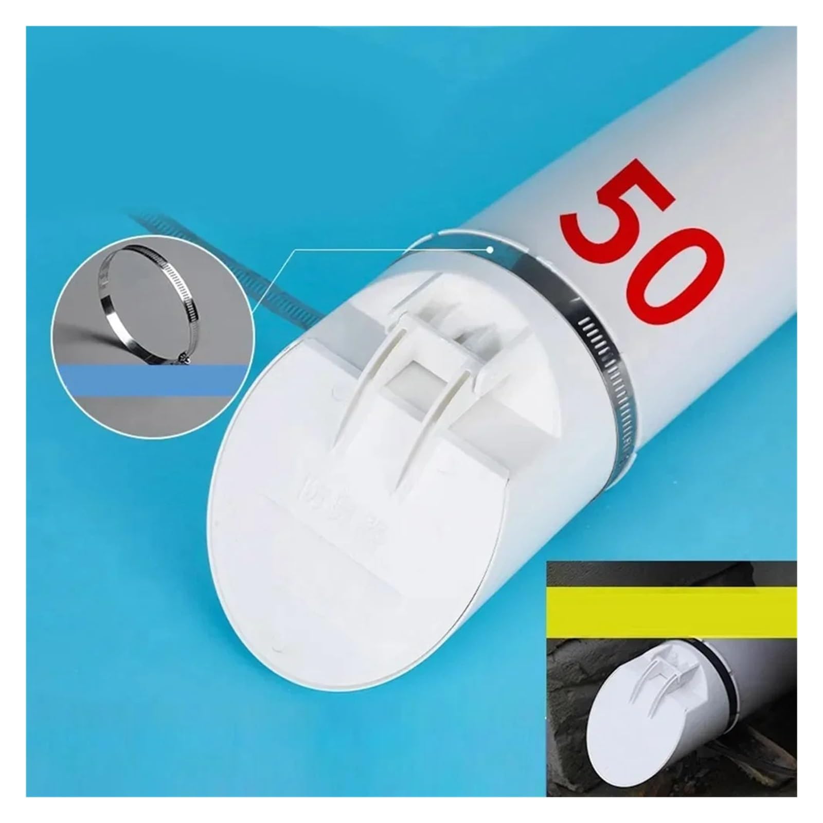 Valvola di ritegno for tubo scarico in PVC 50-160mmPVC Tubo di Drenaggio Scarichi a Pavimento Chiusura Automatica Coperchio Della Valvola Spostamento Di Anti Riflusso Odore valvola
