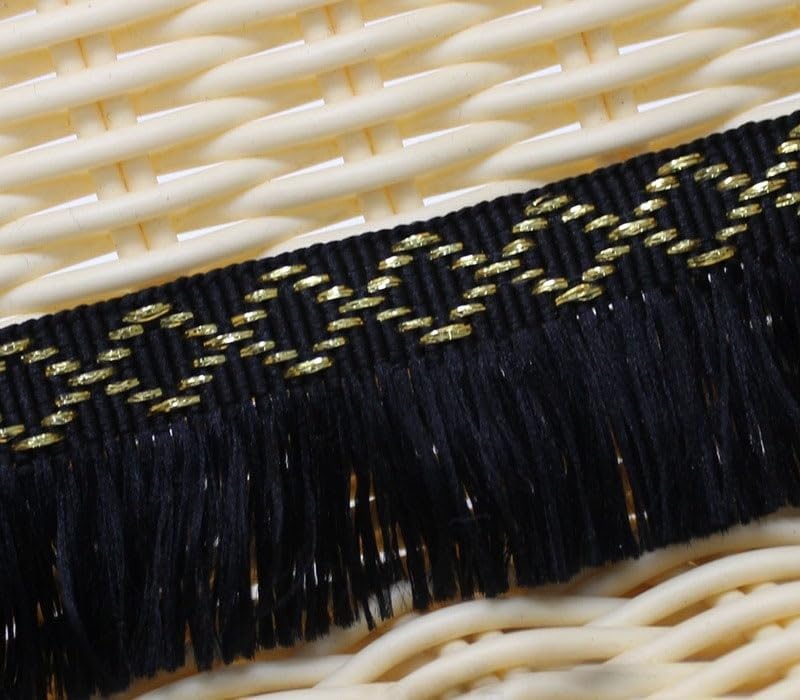 15 Yards Beaded Tassel Lace Trim Premium Sewing Fabric Ribbon for Sofa Table Curtains