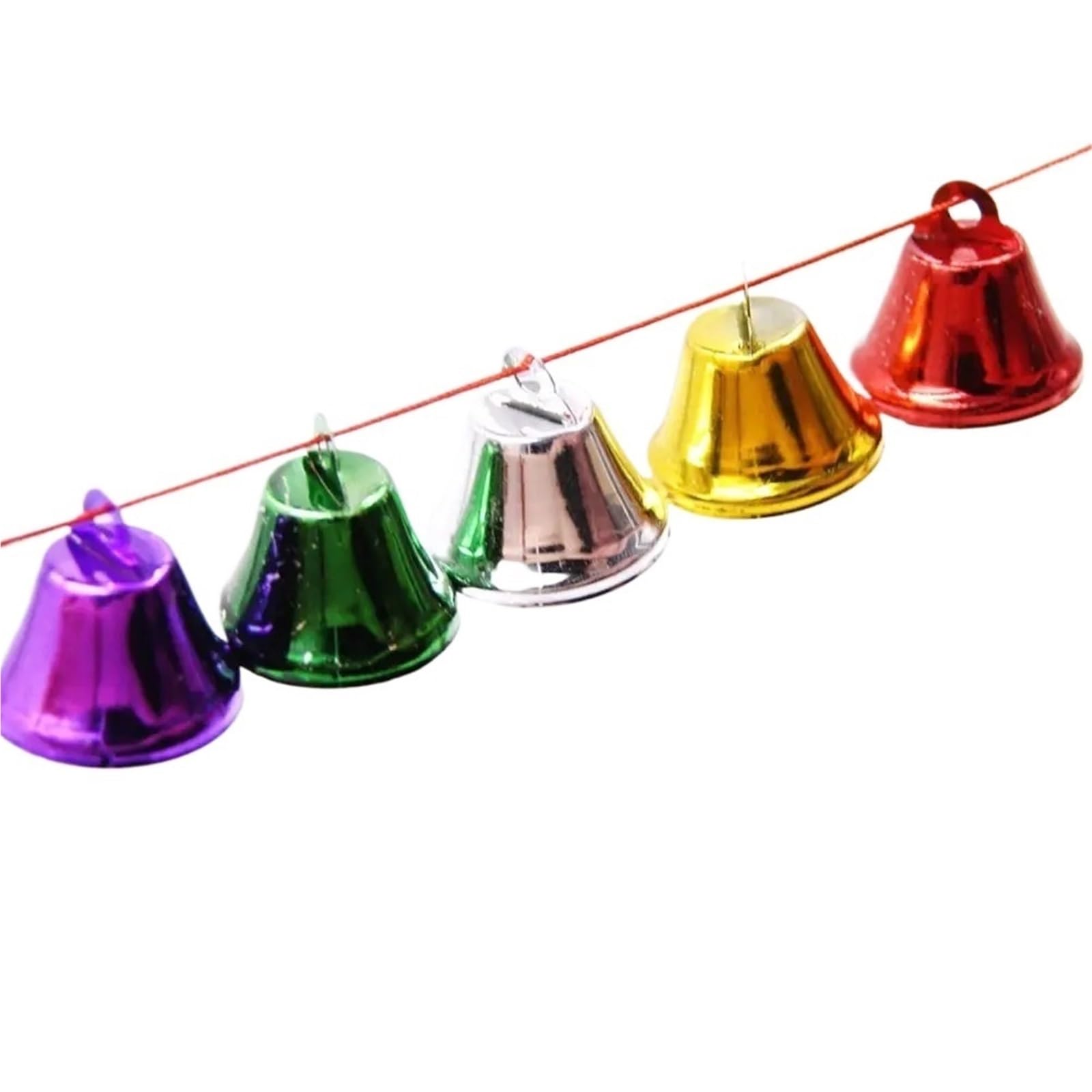 Christmas Bells 20pcs Metal Mini Decoration Crafts Accessories Festival Small Bell Christmas Pendant Tree for Festival And Party Holiday Decorations