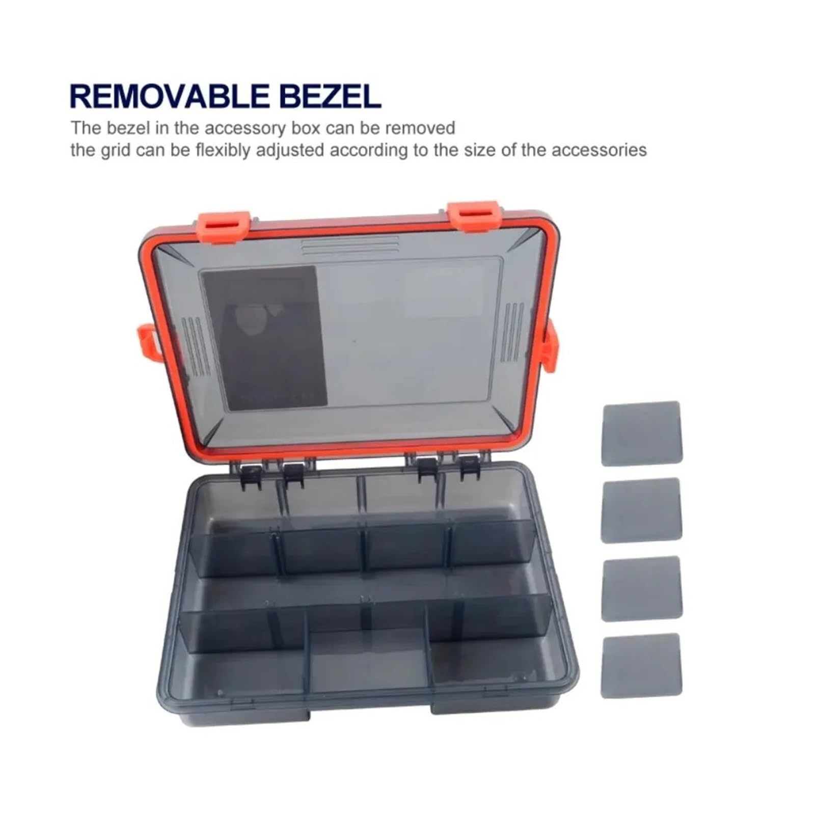 Caja de aparejos de pesca, organizador impermeable de gran capacidad para anzuelos, señuelos y cebos, ideal para pescadores y entusiastas del aire libre
