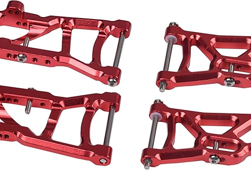 Miniatura 4 de Hosim Juego de brazos A de suspensión delantera y trasera de aluminio a control remoto, barra de amarre para 110 Slash 2WD RC Car Upgrade Parts Hop