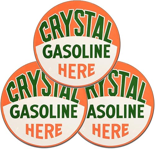 Miniatura 215 de Brotherhood Letrero de gas vintage de reproducción de letreros de metal vintage, letrero redondo de metal para garaje y hogar, 8 pulgadas de Nourse