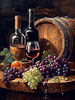 Wine Wine Bar (5) 5D Adult Diamond Art,DIY Diamond Art Painting Kits for Home Decor Canvas 11.7x15.7inch/30x40cm