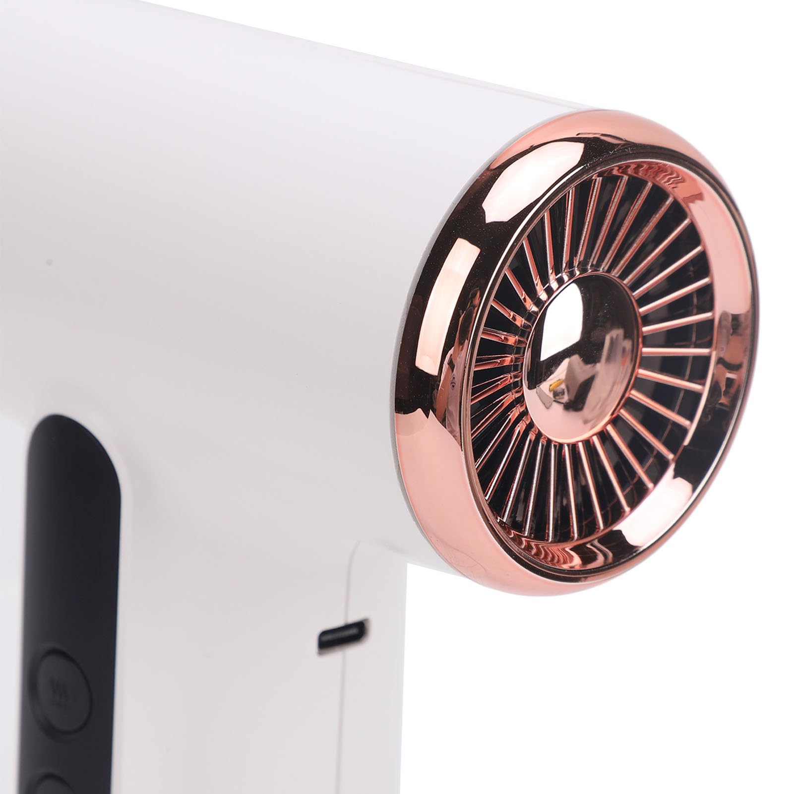 Kabelloser Haartrockner mit 15000mAh Akku, Digitalanzeige Haartrockner Hair Dryer Fön Klein Haarfön für Reisen und Outdoor-Aktivitäten, Silber Grau