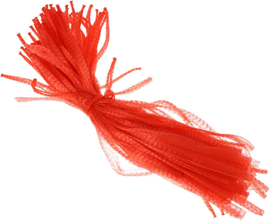 250 Pcs Reusable Mesh Produce Bags Breathable Storage Net Pouches for Fresh Fruits Vegetables Lightweight for Home Shopping Supermarket Use