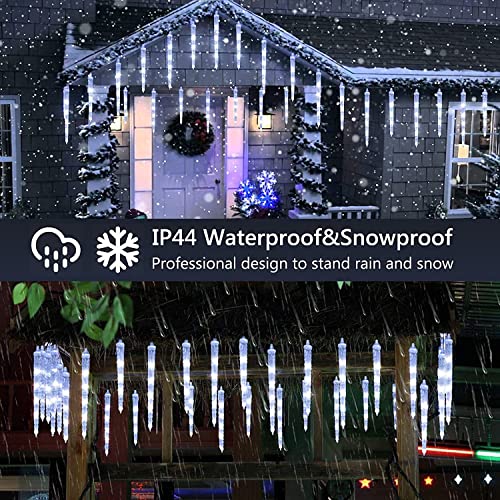 Geemoo Luci Natale Esterno,Tenda di luci LED con
