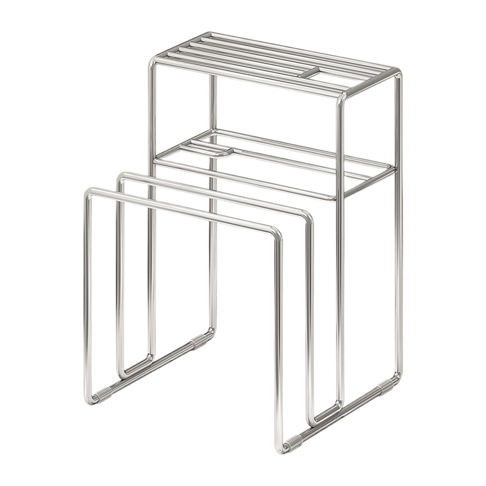 Soporte de utensilios para hornear y tablas de cortar en acero inoxidable de 12 pulgadas