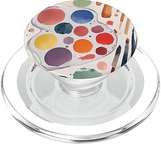 Watercolor Paints and Artist Brushes PopSockets MagSafe PopGrip for iPhone