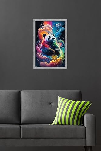 Miniatura 86 de Trends International Wumples - Póster de pared de panda neón cósmico, 22.37 x 34.00 pulgadas, versión premium sin marco