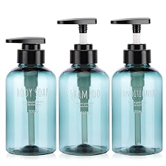 Segbeauty Shampoo and Conditioner Dispensers 10oz Refillable Pump Bottles for Shower 300ml Body Wash Shampoo Dispenser 3 Packs