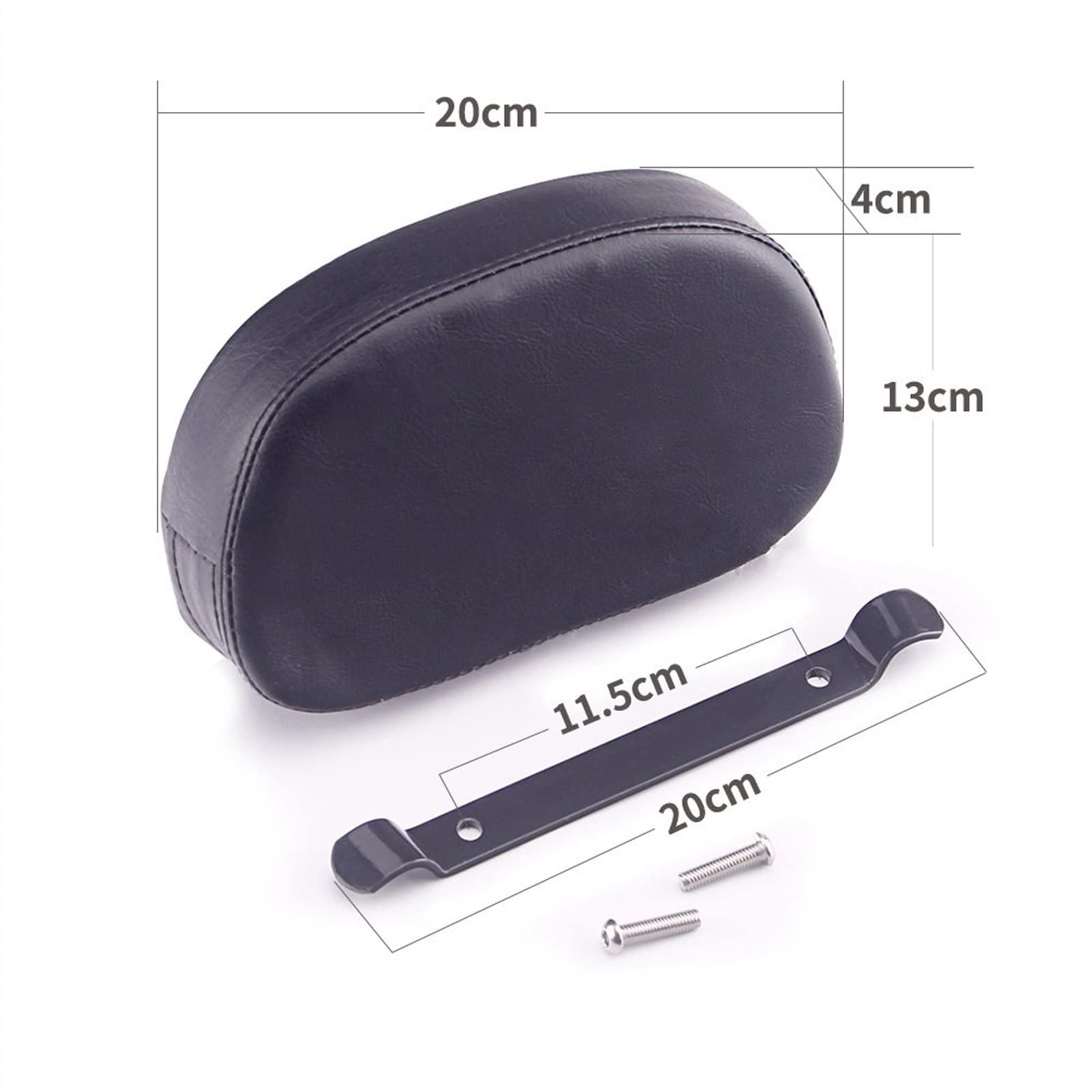 NINOMA Moto Staccabile Sissy Bar Schienale Posteriore Pad Compatibile per Harley Softail Street Bob Low Rider FXBB 2018-in Seguito Coda gobba