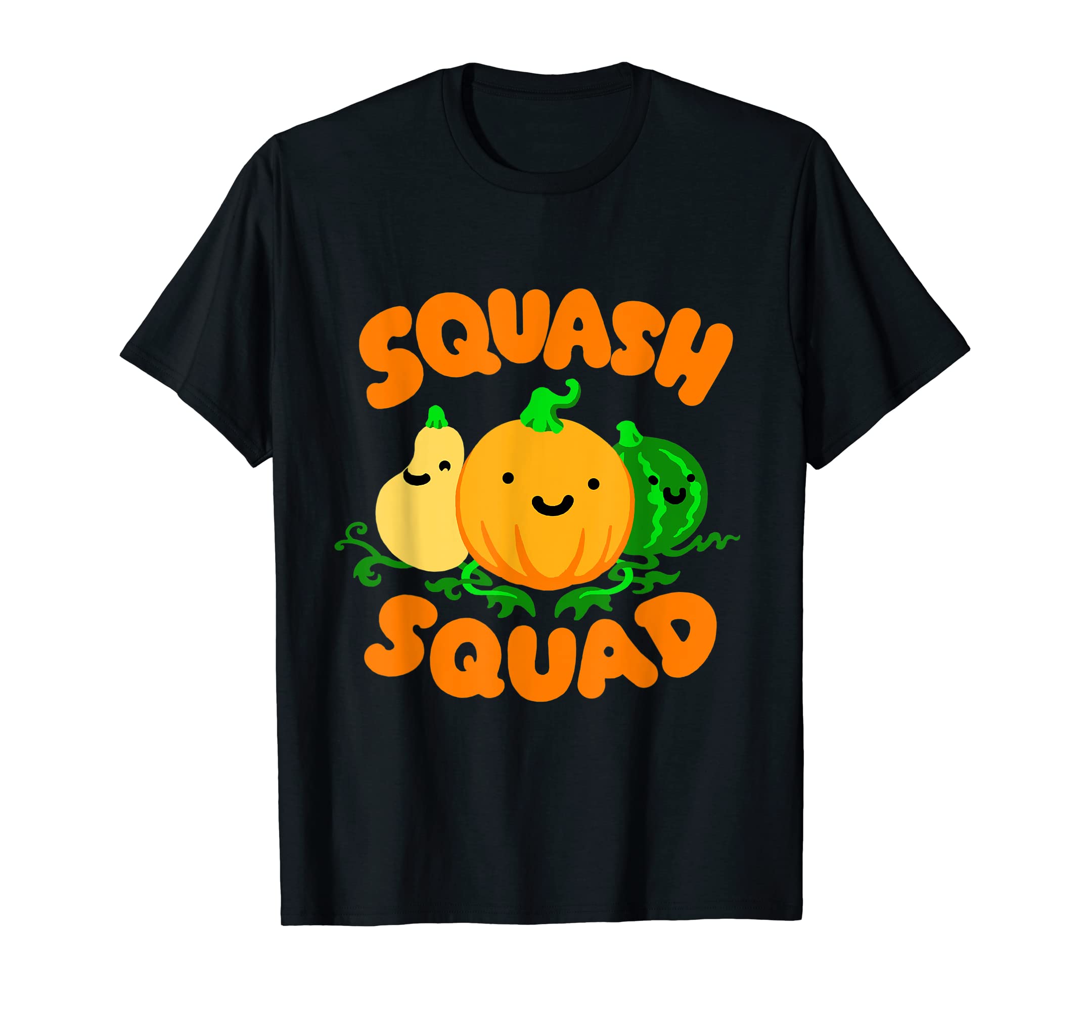 Squash Squad Funny Sweet Autumnal Veggie Crew FanSquash Squad Cute Funny Autumn Fall Pumpkin Butternut Party T-Shirt