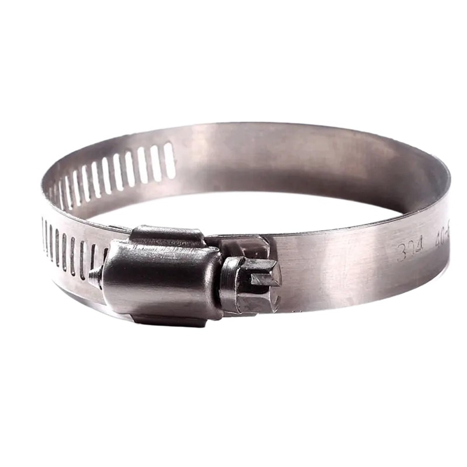 Cymmiyt One Color Pipe Clamp 2-20Pcs/Set All Size Stainless Steel 304 Worm Drive Hose Clamp - Fuel Pipe Tube Clips(175-197Mm 2Pcs)