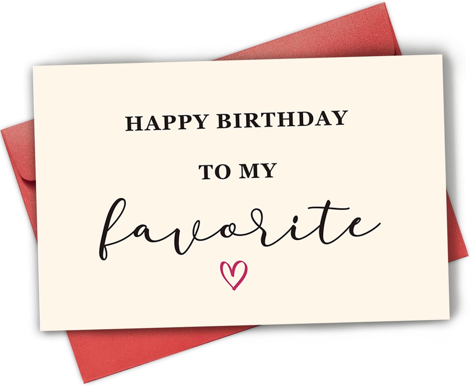 Funny Romantic Birthday Card For Him Or Her - 'To My One And Only' Naughty Love Greeting Card