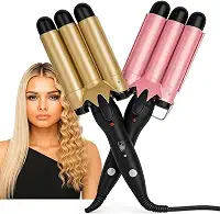 Modelador De Cachos Automático Bivolt Cerâmica Nano Tecnologia 180°C E 210°C - Triondas Profissional Brilho E Proteção Capilar