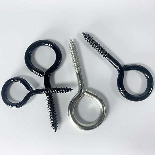 Miniatura 5 de 30 ganchos de techo de acero inoxidable con tornillo, tornillos de ojo para colgar luces de Navidad al aire libre, decoraciones de Navidad, Acción