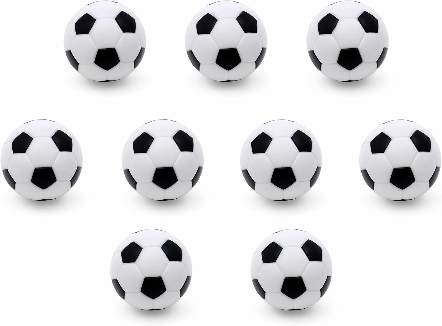 Foosball Table Balls, 36mm Replacement Balls for Standard Foosball Tables, Smooth Rolling Mini Soccer Game Balls