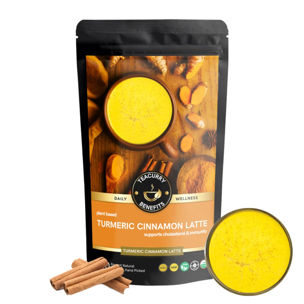 TEACURRY Turmeric Cinnamon Latte Mix - (30 Sachets) of Golden Milk Powder - Turmeric latte care for weight management Turmeric Golden Powder- All Natural (B08H1F67SL) Amazon Price History, Amazon Price Tracker