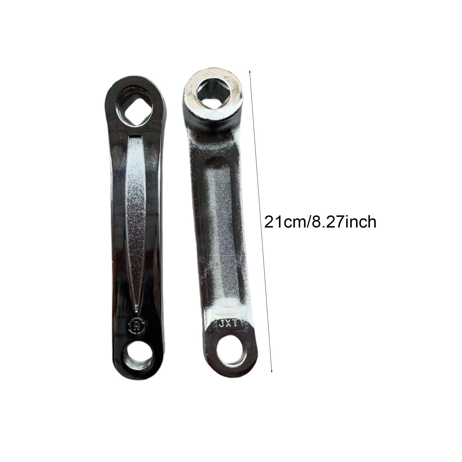 Set pedivelle Bici 2 Pezzi 21 cm (8.3 in) in Ferro per Cyclette Indoor, Ricambio pedivella Bicicletta