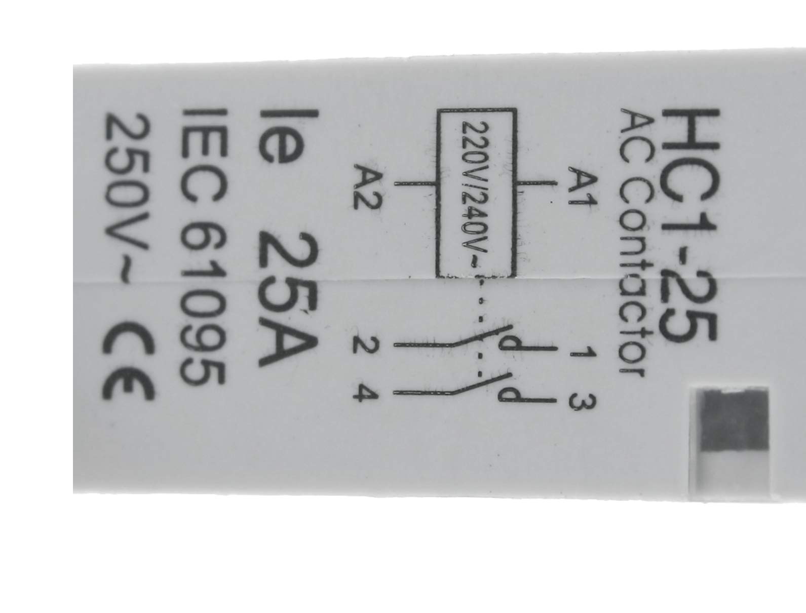 Aexit 220V/240V Coil Breakers, Load Centers & Fuses 25A 2 Pole 35mm DIN Rail Mount AC Circuit Breaker Panels Contactor HC1-25