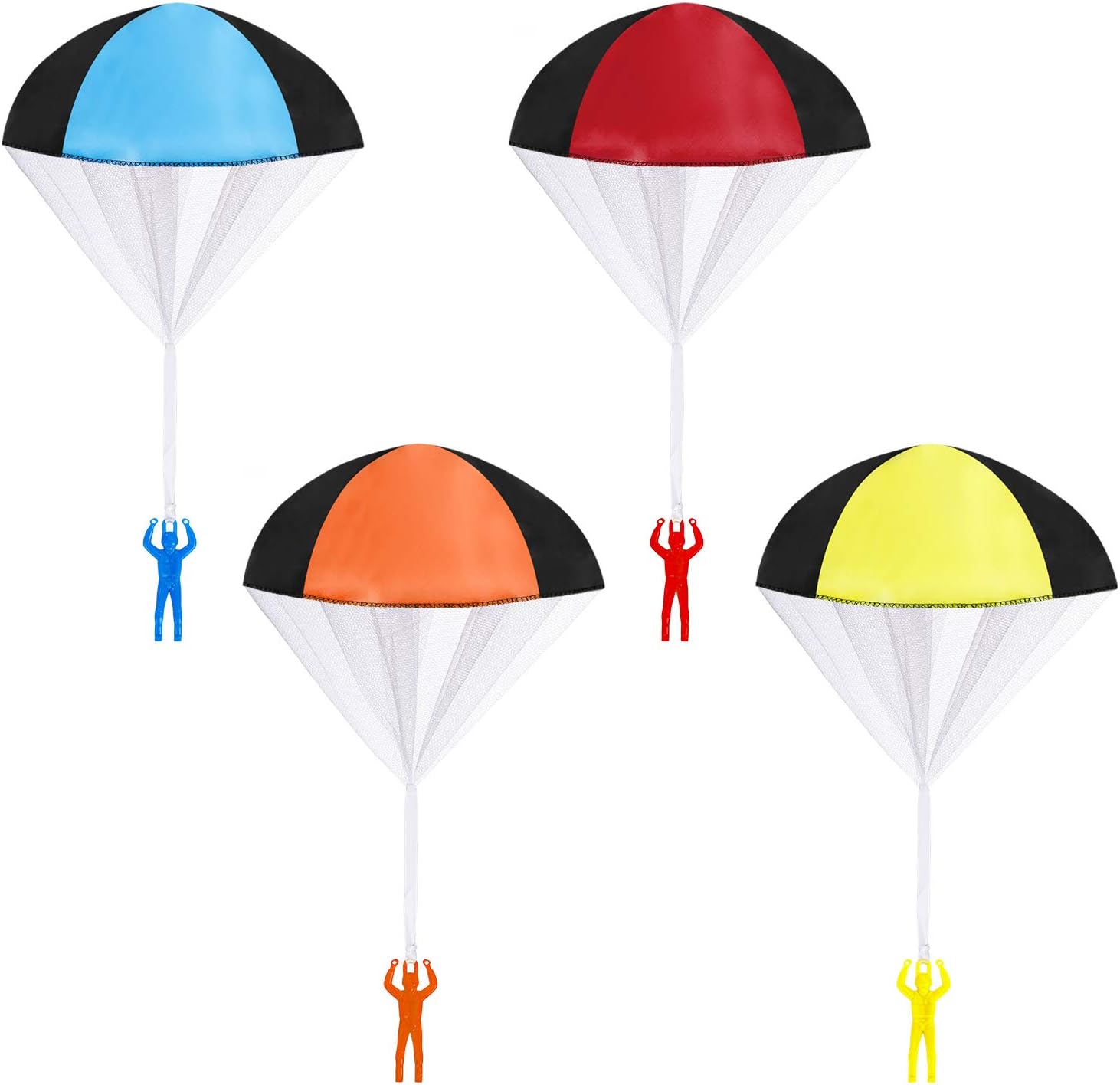 MengH-SHOPParachute Toy Hand Throw Parachute Man Soldier Toy Set Outdoor Throwing Flying Toys Gifts for Kids Child Boys Girls 4 Pack