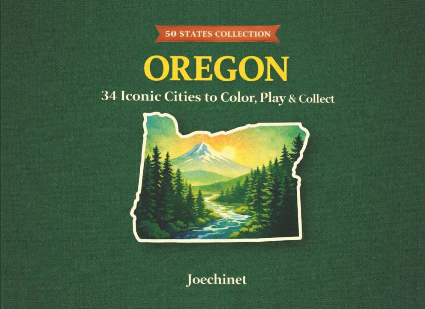 Oregon: 34 Cities to Color (50 States Collection)
