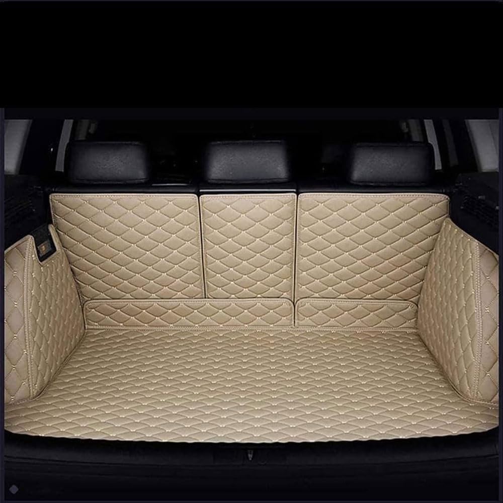 Tapis de coffre en cuir pour VW Golf 7 Estate 2013-2020 beige imperméable