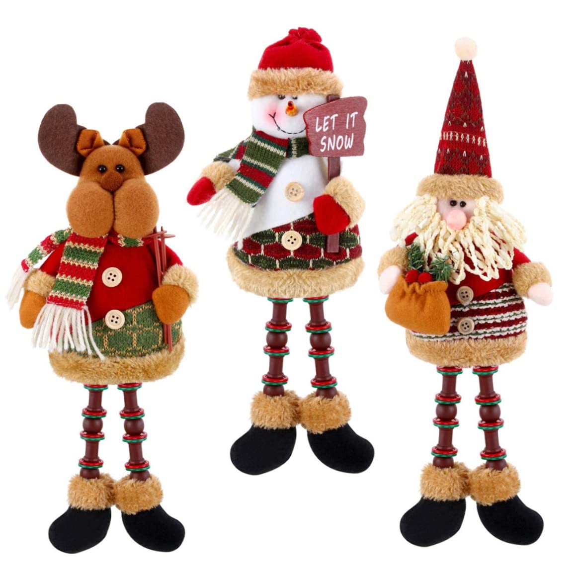 Renne et figurines en peluche de Noël pour émerveiller petits et grands