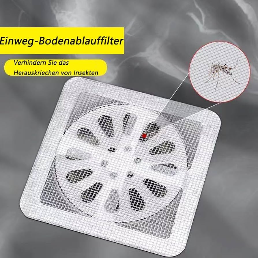 20 Stück Haarfänger Aufkleber Für Abfluss - Einweg Filter Für Dusche Und Bad