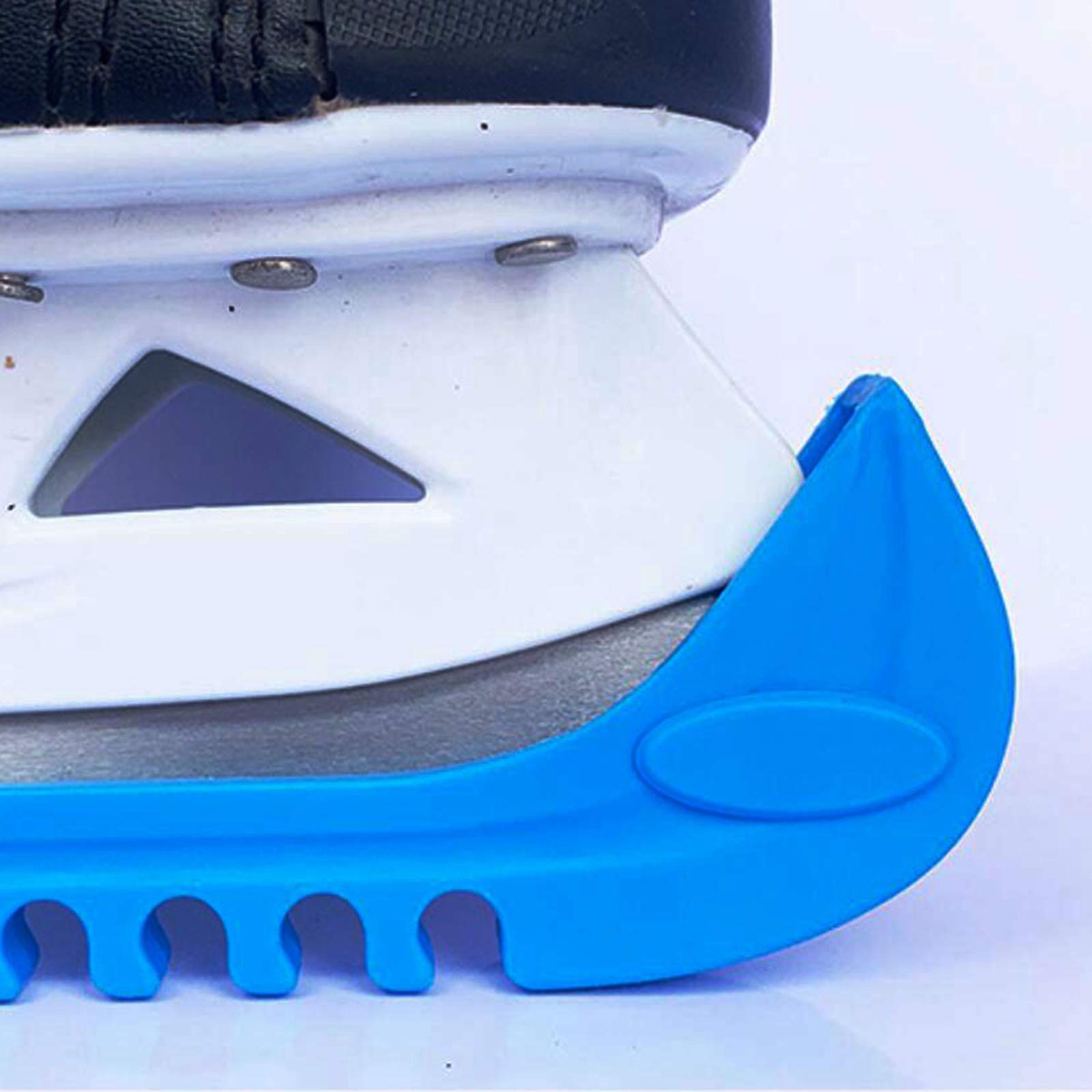 Lot de 10 protections universelles pour patins à glace Bleu