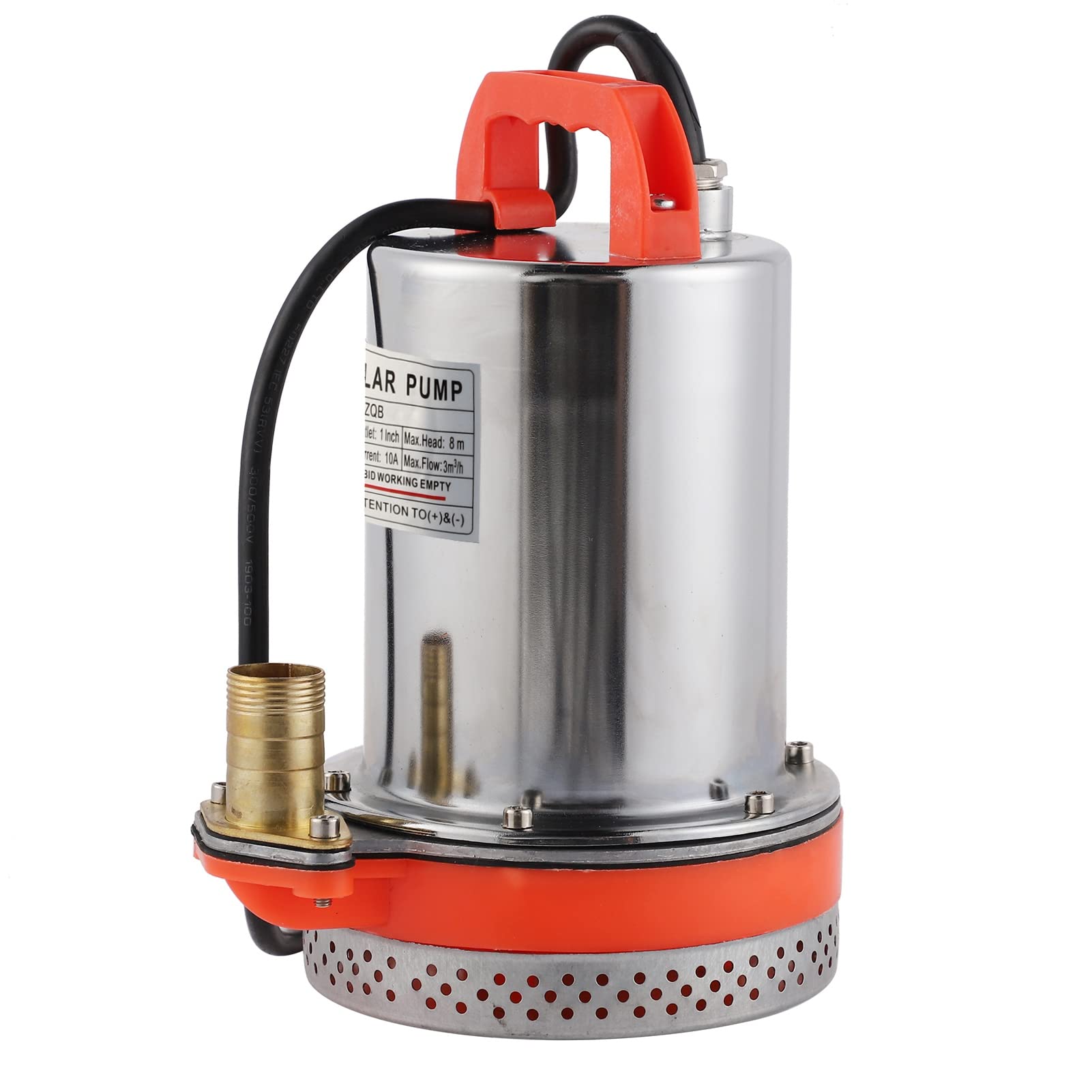 Bomba de Agua Sucia Sumergible 3000L/H 8M 12V