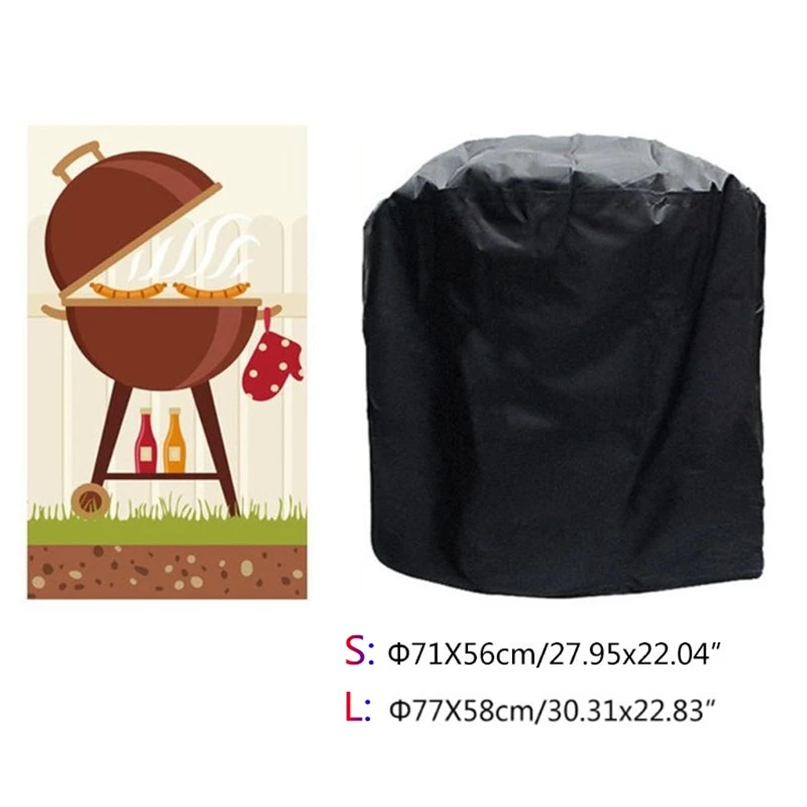 Funda Barbacoa Exterior Impermeable Cubierta For Barbacoa, Resistente For Parrilla For Exteriores, Protectora For Lluvia(150x100x125cm)