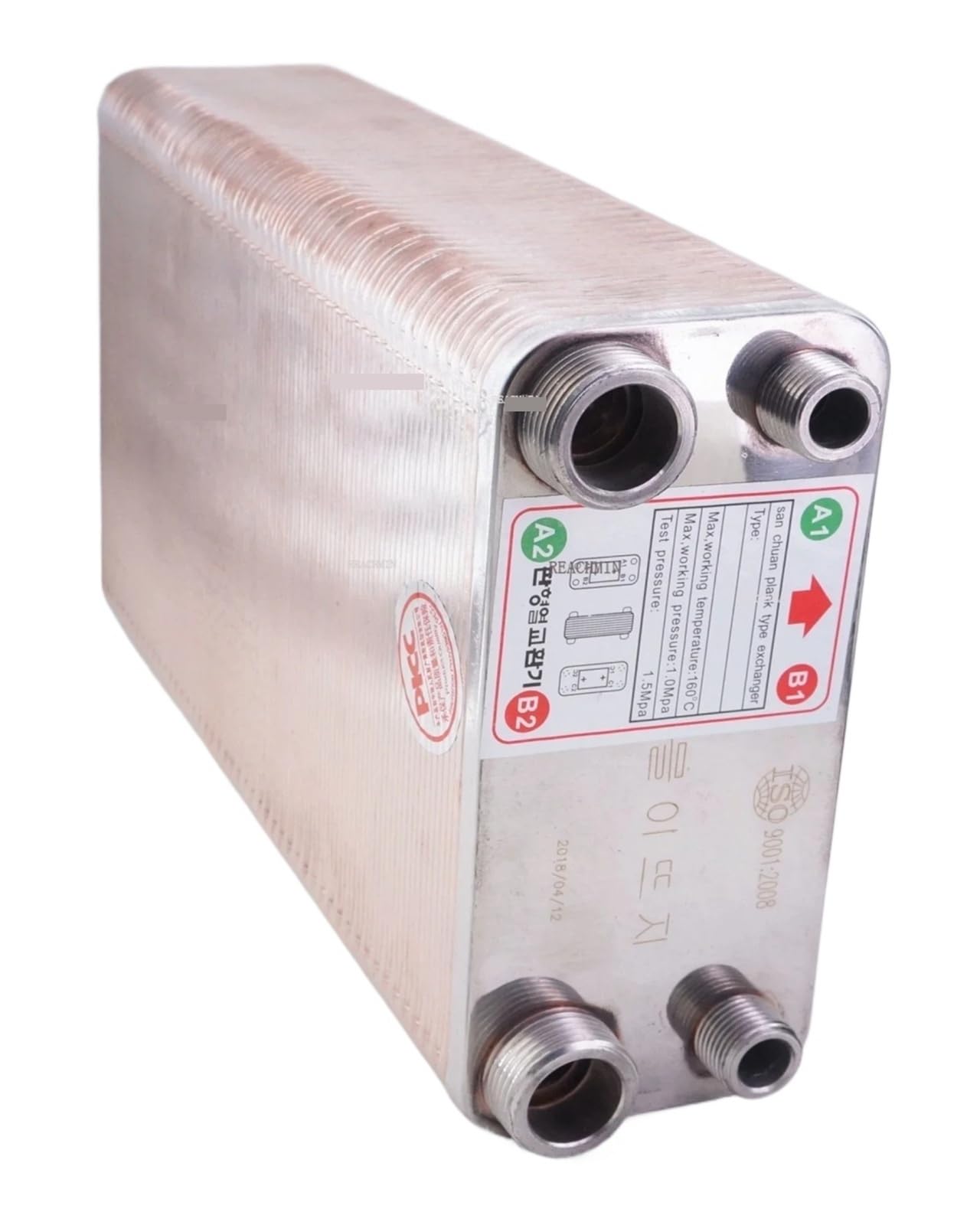 120 Platten 25KW Wärme Tauscher Bier Würze Chiller Kühler SUS 304 Edelstahl for Homebrew Kühlung Schnell und effizient