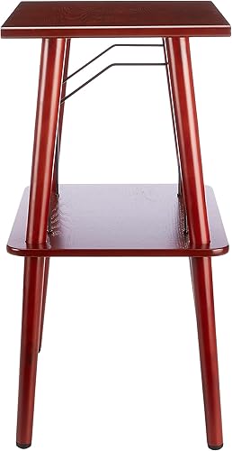 Miniatura 4 de GPO Canterbury - Soporte de mesa de madera pulida retro con almacenamiento de discos de vinilo (capacidad para 60-70 álbumes)