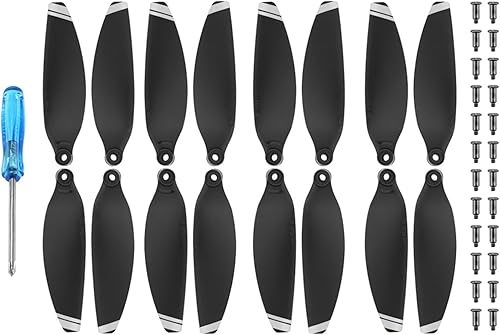 Miniatura 14 de 1/2/4 pares de hélices de bajo ruido para DJI Mavic Mini 2/Mini SE Drone Hélices ligeras portátiles de peso ligero accesorio para alas de drone