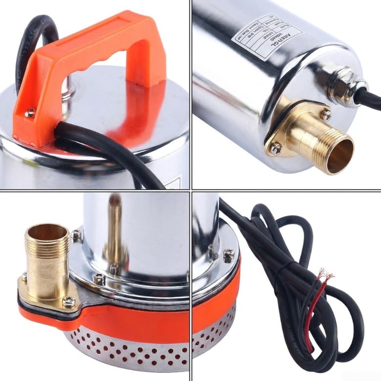 Pompa sommergibile da 12 V CC, 7,8 m, in acciaio inox (24 V)