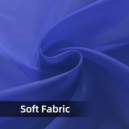 Miniatura 7 de youleyar 2 paneles de cortinas de gasa transparentes con bolsillo para barra, color blanco, beige, negro, gris, café, 52 pulgadas de ancho y 72