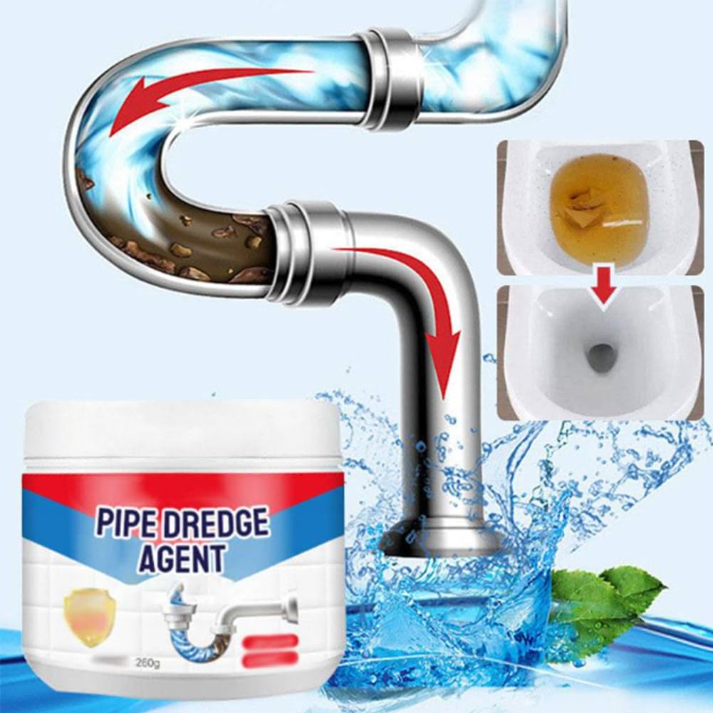 Powerful Pipe Dredging Agent, Powerful Quick Cleaning Drain Toilet Cleaner Tool, Pipeline Dredging Agent for Kitchen and Toilet Pipelines (1 pcs)