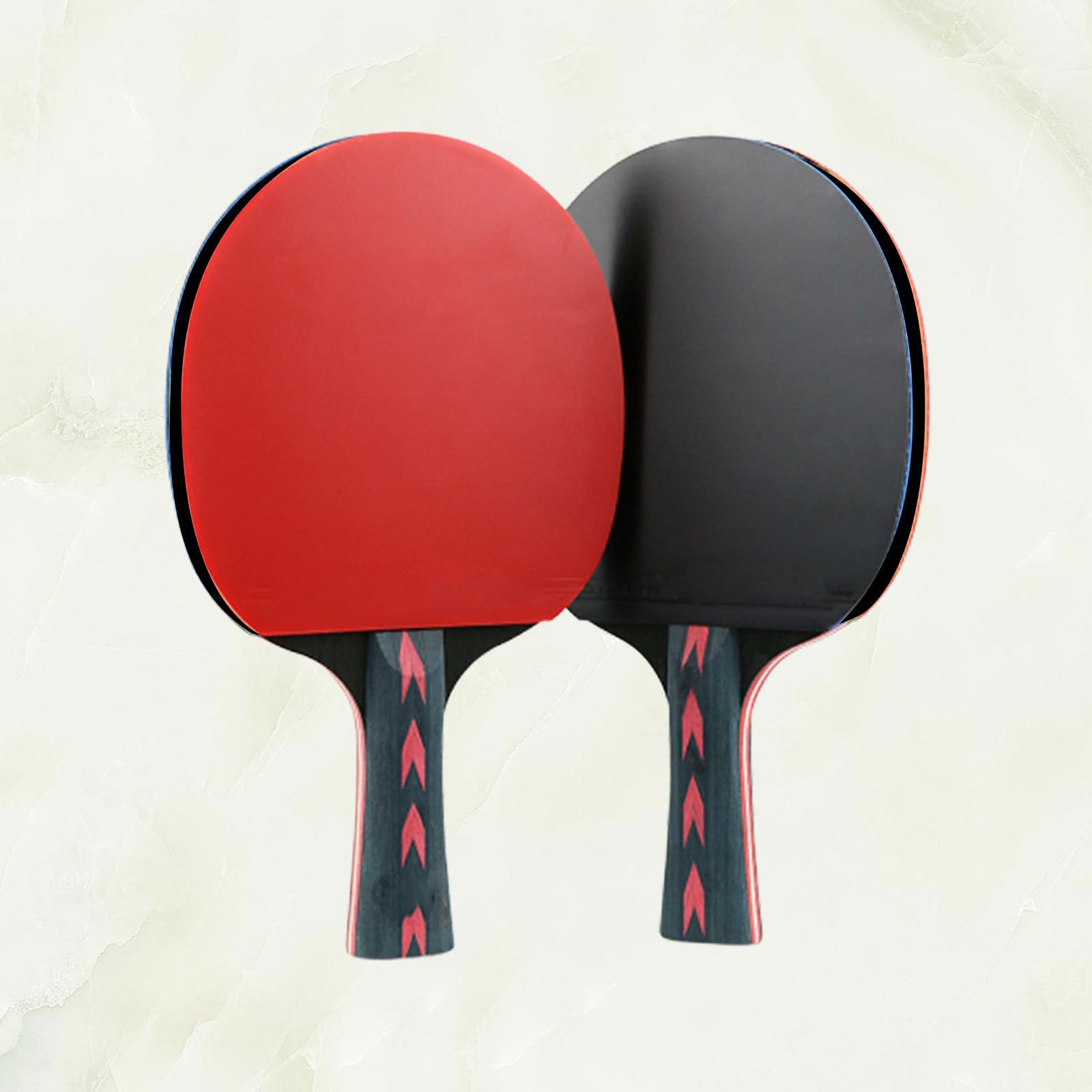 2 Piezas Raqueta de Tenis de Mesa de 5 Estrellas, Fibra de Carbono