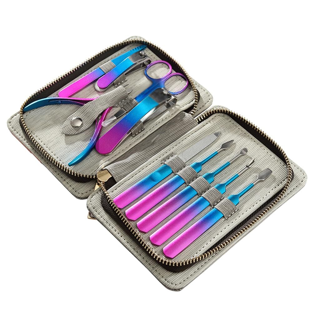 Stainless Steel Colorful Nail Set 10 Piece Enhancement Tool