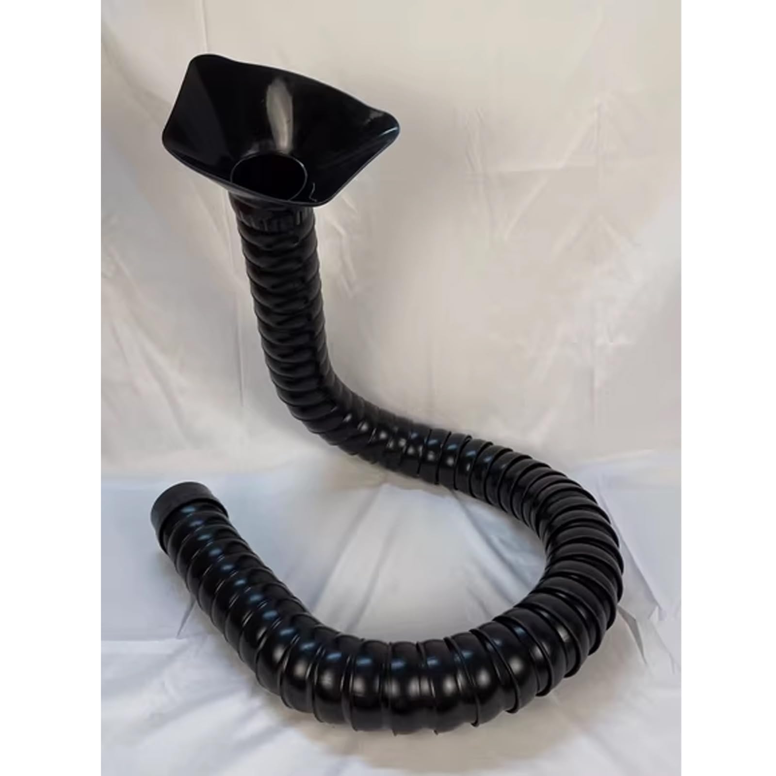 Manguera articulada dura para extractor de aire, brazo colector de conducto flexible con capucha, taller de laboratorio, diámetro interior de 2 pulgadas, 5 pies