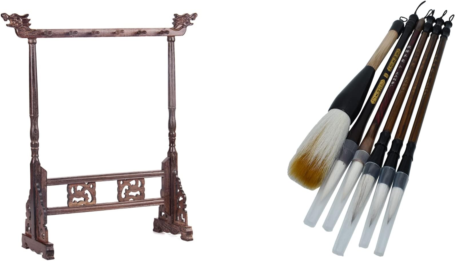 BCQLI 1 Brush Holder That can Hang 12 Brushes to Protect the Nibs, Set Includes 6 Brushes