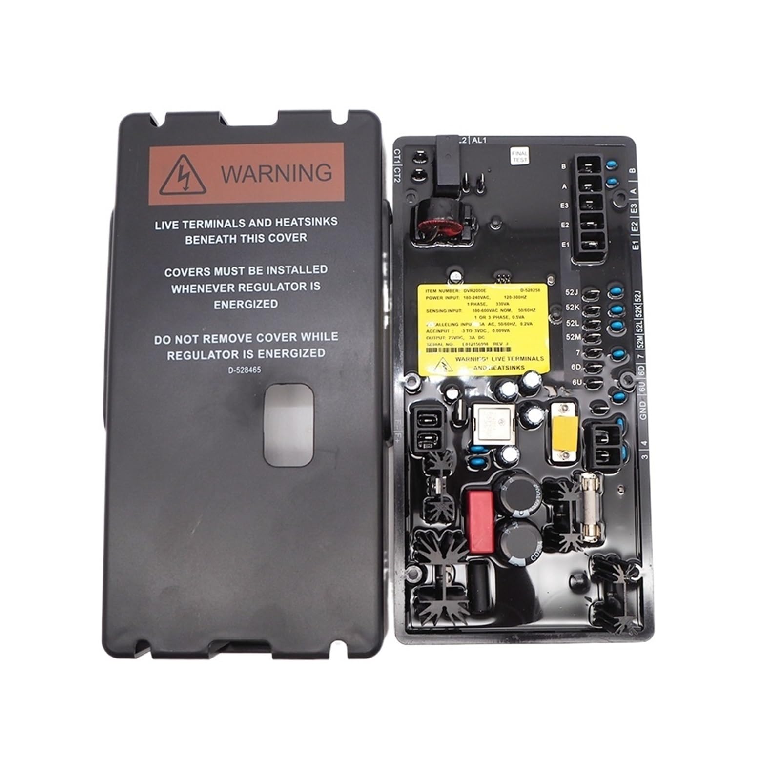 WQGQPXOB 1PCS DVR2000E AVR BE2000E Generator Automatic Voltage Regulator 100kva 60kw Three phase BE2000 DVR2000 DVR BE 2000E(DVR2000E)