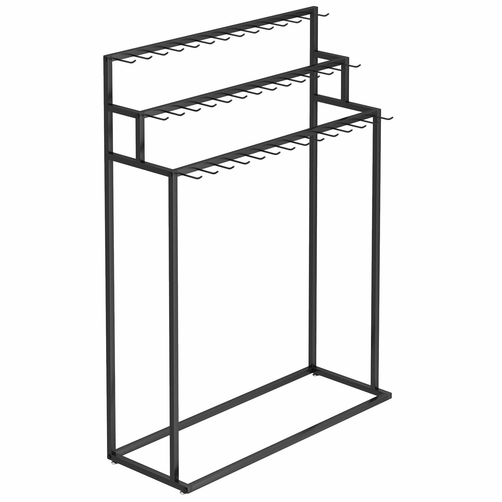 Percha para CinturóN Montada Suelo Organizador De Metal para Guardarropa Estante para Carteras Y Chales Perchero para Corbatas Y Bufandas con Ruedas Ahorro Espacio